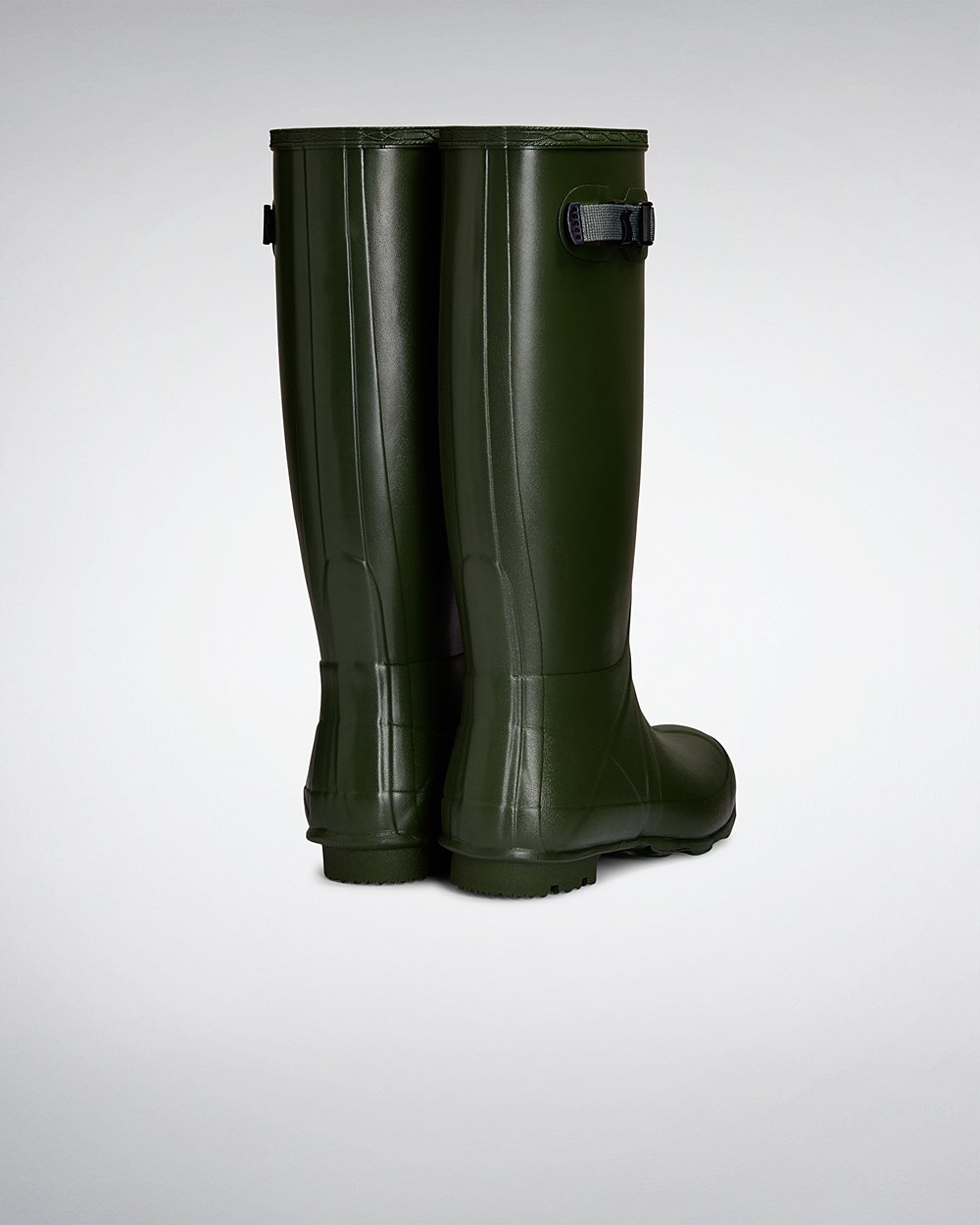 Hunter Norris Field Neoprene Lined Tall Rain Boots - Sale Womens Green - ZEWUMY347